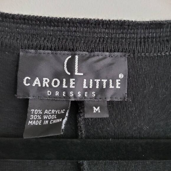 Vintage 90s wool blend maxi dress carol little brand size medium vampire goth - Picture 5 of 12